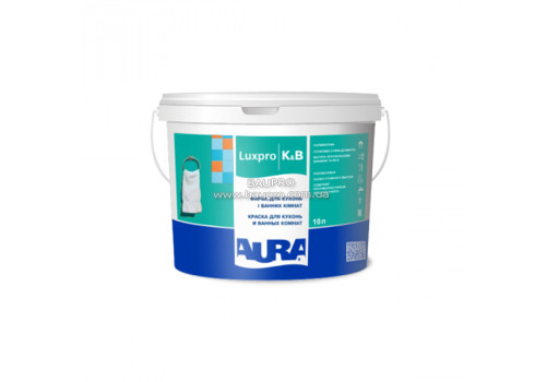 Краска AURA Luxpro K&B акрилатная дисперсионная для кухонь и ванных комнат, 2,5 л