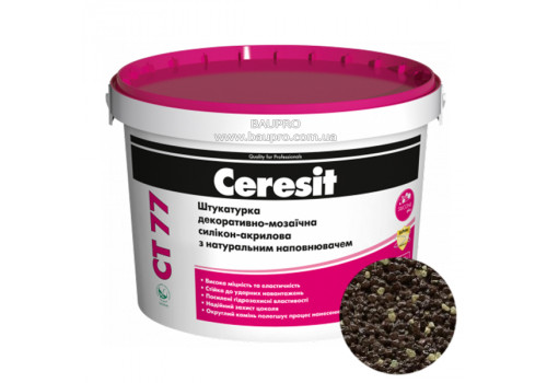 Штукатурка CERESIT CT 77 CHILE 4 декоративно-мозаичная полимерная (зерно 1,4-2,0 мм), 14 кг