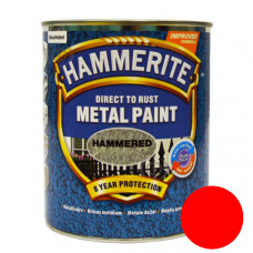 Краска HAMMERITE для металла молотковая (красная), 0,75 л