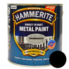 Краска HAMMERITE для металла молотковая (черная), 2,5 л