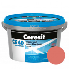 Затирка CERESIT CE 40 Aquastatic 34 (розовая), 2 кг
