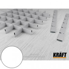 Профиль KRAFT Грильято "П" 40*600 мм (ячейка 50*50) Ral 9003
