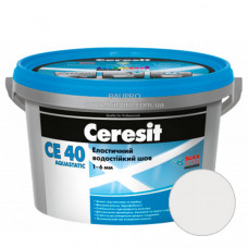 Затирка CERESIT CE 40 Aquastatic 01 (біла), 2 кг