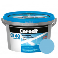 Затирка CERESIT CE 40 Aquastatic 80 (блакитна), 2 кг