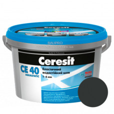 Затирка CERESIT CE 40 Aquastatic 16 (графит), 2 кг