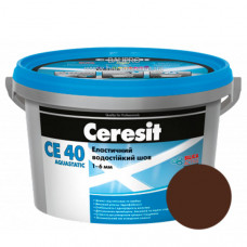 Затирка CERESIT CE 40 Aquastatic 58 (темно-коричнева), 2 кг