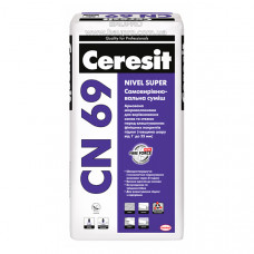 Смесь CERESIT CN 69 Nivel Super самовыравнивающаяся, 25 кг