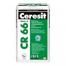 Смесь CERESIT CR 66 эластичная гидроизоляционная полимерцементная, 22,5 кг