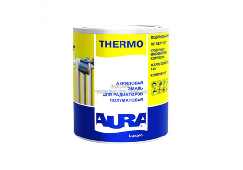 Емаль AURA Luxpro Thermo акрилова для радіаторів, 0,45 л
