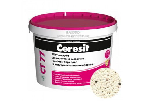 Штукатурка CERESIT CT 77 GRANADA 1 декоративно-мозаичная полимерная (зерно 1,4-2,0 мм), 14 кг
