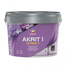 Краска ESKARO Akrit 1 Ultimatt для стен и потолков (глубокоматовая), 2.85 л