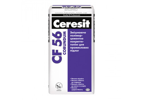 Покрытие-топинг CERESIT CF 56 Corundum полимерцементное для промышленных полов (светло-серый), 25 кг