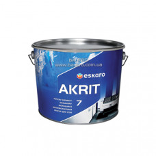 Краска ESKARO Akrit 7 TR моющаяся для стен (шелково-матовая), 2,7 л