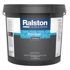 Фарба RALSTON Pro Clean 7 BW матова для стін, для внутрішніх робіт, 10 л 