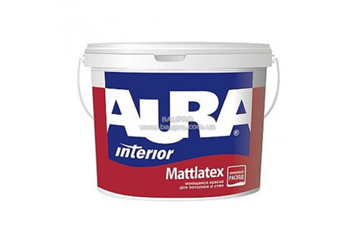 Краска AURA Mattlatex латексная для потолков и стен (матовая), 5 л