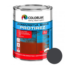 Краска COLORLAK PROTIREZ S2015, антикоррозийная, полуматовая (антрацит), RAL7016, 2,5 л