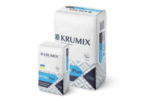 Шпаклевка KRUMIX Filler Plus для швов специальная, 5 кг (252 шт/пал)
