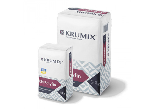 Шпаклівка KRUMIX Polyfin полімерна фінішна, 5 кг (252 шт/пал)