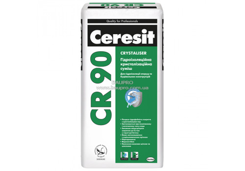 Суміш CERESIT CR 90 CRYSTALISER гідроізоляційна кристалізаційна, 25 кг 
