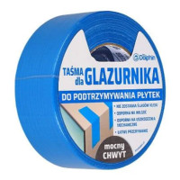 Лента малярная Blue Dolphin GLAZURNIKA для стабилизации плитки, влагостойкая, сверхпрочная, 48 мм*40 м