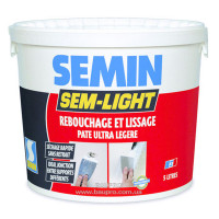 Шпаклівка SEMIN SEM-LIGHT ремонтна надлегка безусадкова (екстра біла), 5 л