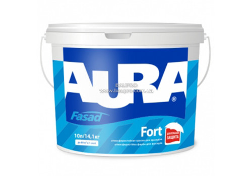 Краска AURA Fasad Fort атмосферостойкая дисперсионная, 10 л
