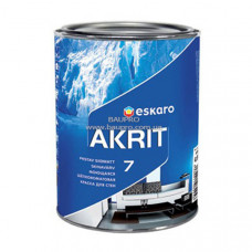 Краска ESKARO Akrit 7 моющаяся для стен (шелково-матовая), 0,95 л
