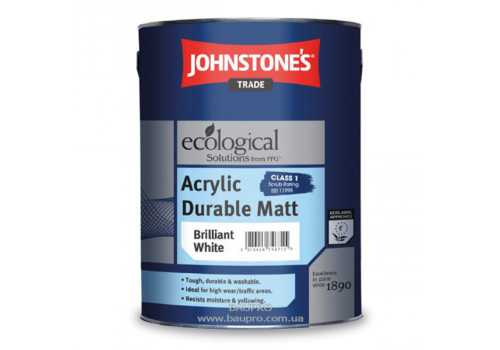 Краска JOHNSTONE'S Acrylic Durable Matt акриловая (матовая), 2,5 л
