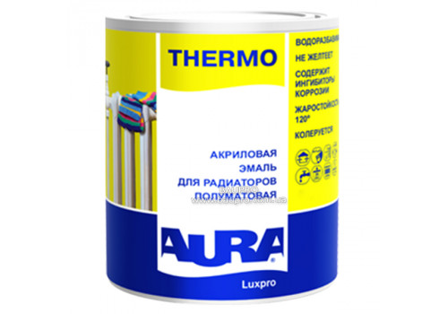 Емаль AURA Luxpro Thermo акрилова для радіаторів, 0,75 л