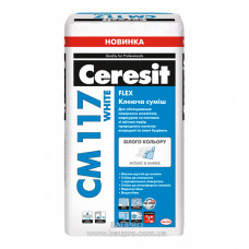 Клей CERESIT CM 117 WHITE FLEX, 25 кг