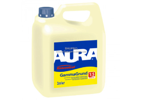 Ґрунт-концентрат AURA Koncentrat GammaGrund зміцнюючий (1:5), 3 л