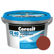 Затирка CERESIT CE 40 Aquastatic 50 (клинкер), 2 кг