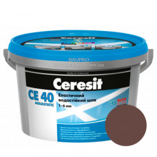 Затирка CERESIT CE 40 Aquastatic 52 (какао), 2 кг