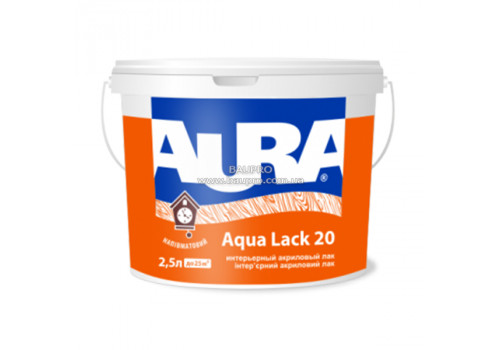 Лак AURA Aqua Lack 20 інтер'єрний акриловий, 2,5 л