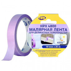 Лента малярная HPX 4800 для деликатных поверхностей, 19 мм*25 м (фиолетовая)