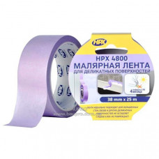 Стрічка малярна HPX 4800 для делікатних поверхонь, 38 мм*25 м (фіолетова)