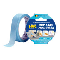Стрічка малярна HPX 4900 MULTIMASK надміцна, 25 мм*25 м (блакитна)