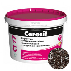 Штукатурка CERESIT CT 77 CHILE 3 декоративно-мозаичная полимерная (зерно 1,4-2,0 мм), 14 кг