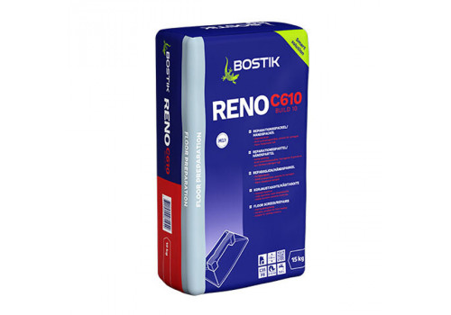 Шпаклівка BOSTIK RENO C610 BUILD 10 суха, швидковисихаюча для підлоги, мішок, 15 кг