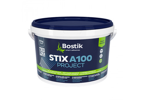 Клей BOSTIK STIX A100 PROJECT однокомпонентний акриловий для побутових та комерційних покриття для підлоги, 20 кг