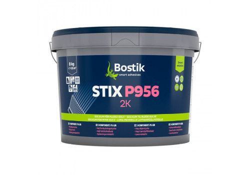Клей BOSTIK STIX P956 2K двокомпонентний особливо міцний, вологостійкий для ПВХ покриттів, 8 кг