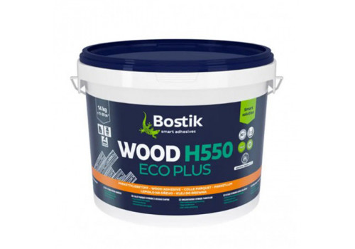 Клей BOSTIK Wood H550 ECO PLUS однокомпонентний гібридний, паркетний, 14 кг