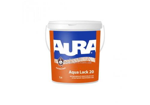 Лак AURA Aqua Lack 20 интерьерный акриловый, 1 л