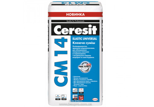 Клей CERESIT CM 14 Elastic Universal, 25 кг