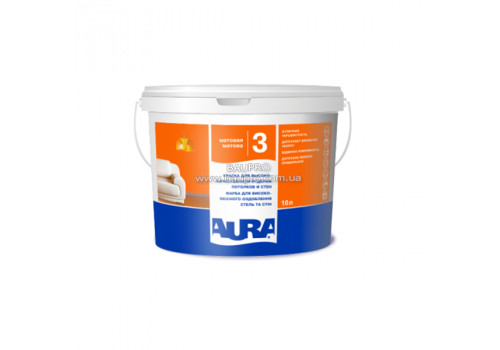 Краска AURA Luxpro 3 интерьерная акрилатная дисперсионная, 2,5 л