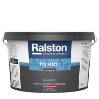 Краска RALSTON Pro Matt 3 BTR матовая для стен и потолков, для внутренних работ, 4,5 л