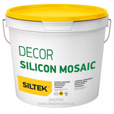 Штукатурка SILTEK Decor Silicon Mosaic декоративная силикон-акриловая, 8.2 кг