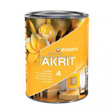 Фарба ESKARO Akrit 4 для стін і стель (глибокоматова), 0,95 л