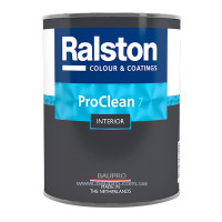 Краска RALSTON Pro Clean 7 BW матовая для стен, для внутренних работ, 1 л