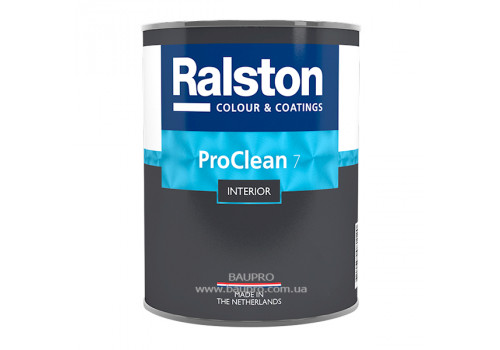 Фарба RALSTON Pro Clean 7 BW матова для стін, для внутрішніх робіт, 0,95 л 